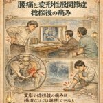 腰痛と変形性股関節症、捻挫後の痛み