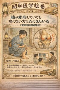 膝が変形していても痛くない方はたくさんいる（変形性膝関節症）