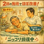２回の施術でほぼ改善した肩の痛み（いわゆる五十肩）