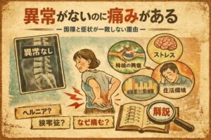 異常がないのに痛みがある ― 画像と症状が一致しない理由 ―