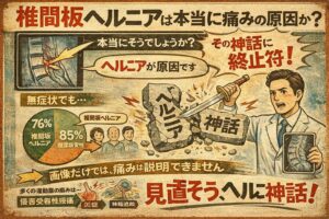 椎間板ヘルニアは本当に痛みの原因になるのか？