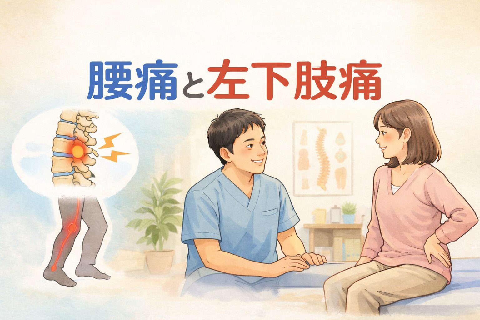 腰痛と左下肢痛―椎間板ヘルニア・脊柱管狭窄症といわれたケース