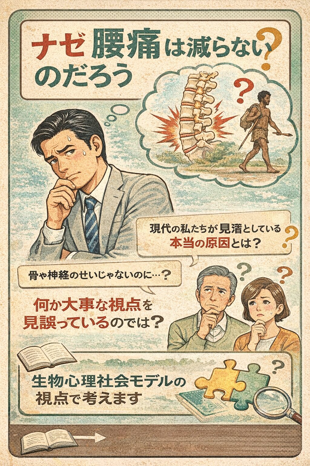 ナゼ腰痛は減らないのだろう