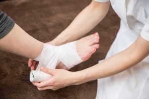 捻挫後の長引く痛み