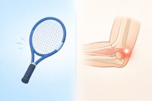 テニス肘の原因　治療と対策を考える