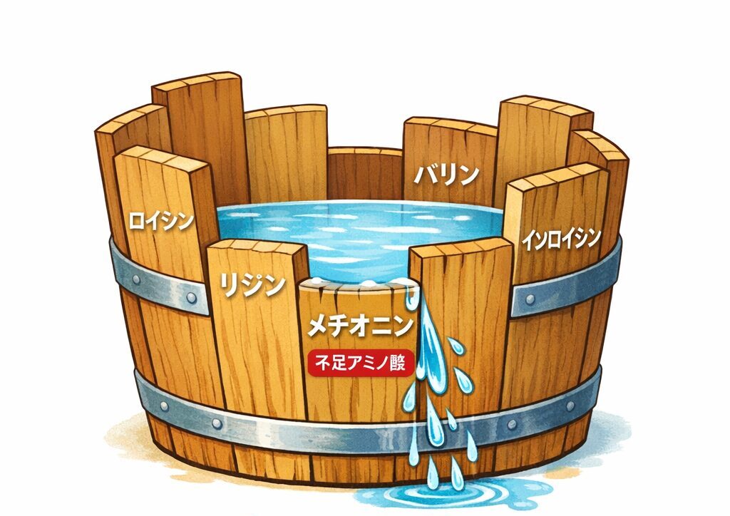 タンパク質の質はこうして決まる｜桶の理論とアミノ酸バランス