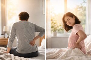 朝起きると腰が痛い理由とは？動くと楽になる原因と安心していいケース・注意が必要なサイン