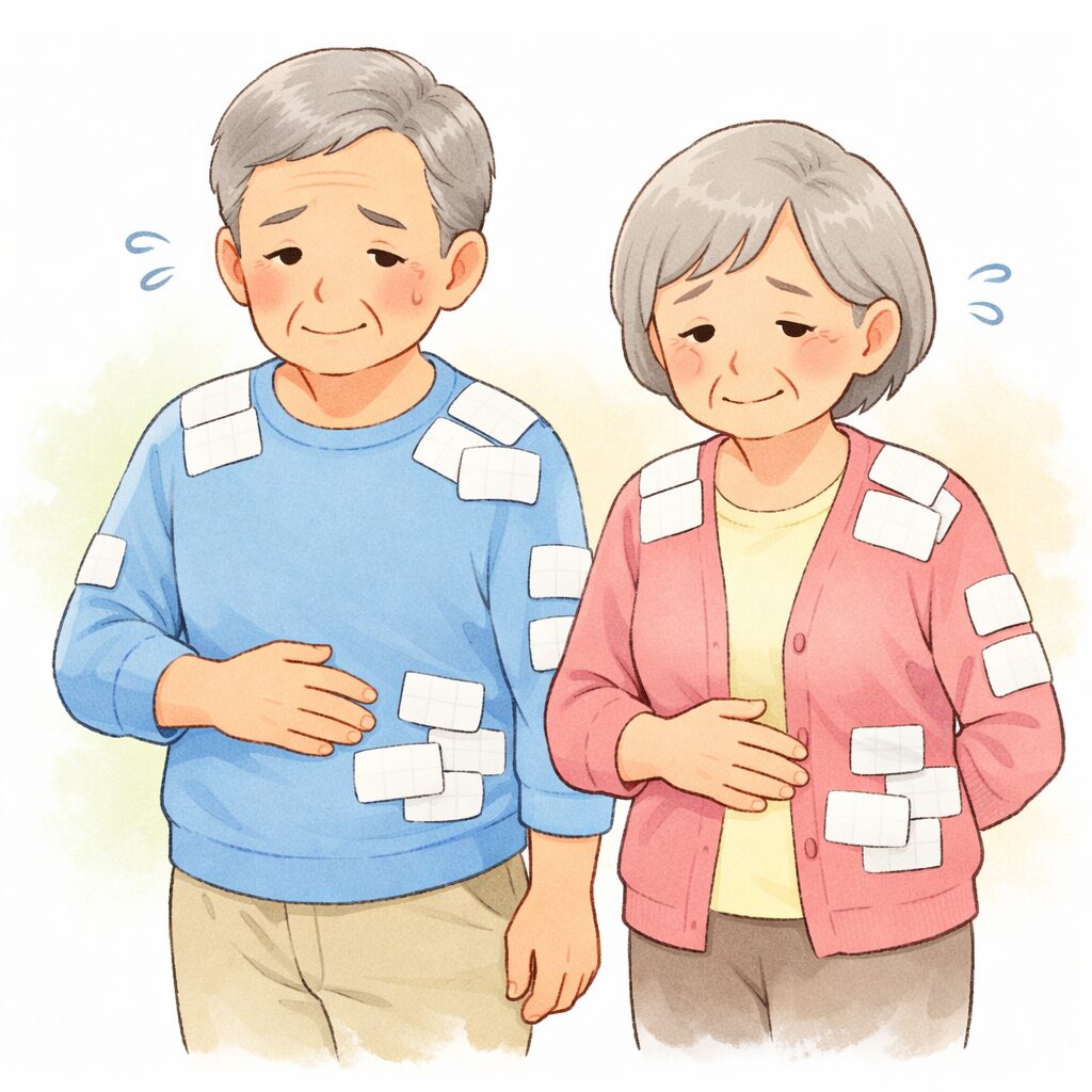 湿布の貼り過ぎで胃潰瘍?湿布も全身に作用するお薬です