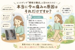 腰椎分離症がある＝ずっと腰が痛い、ではありません