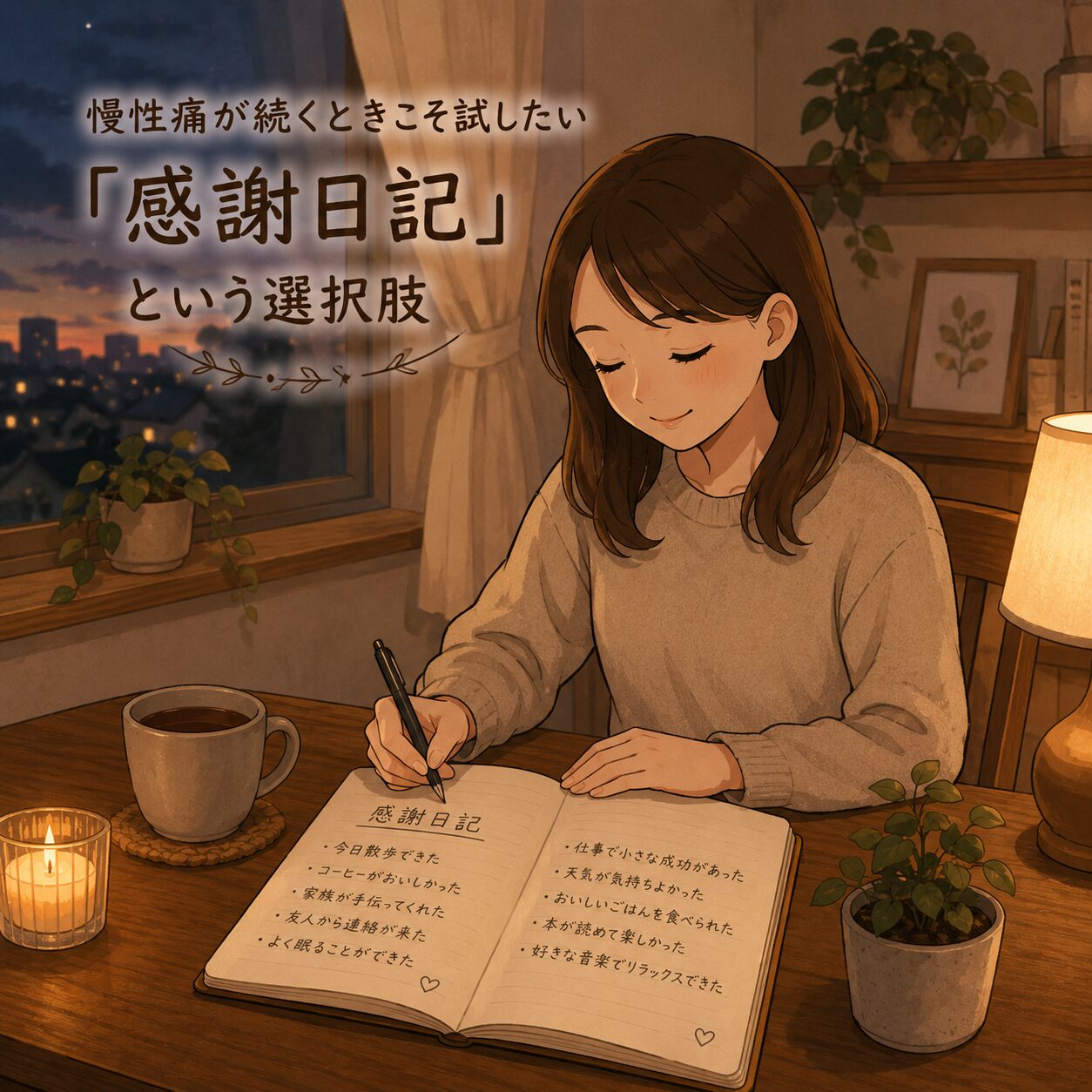慢性痛が続くときこそ試したい「感謝日記」という選択肢