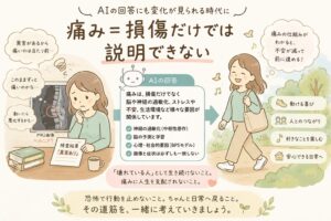 AIが“痛み＝損傷”ではないと答える時代に、私たちは何を伝えるべきなのか