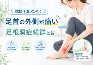 捻挫は治ったのに足首の外側が痛い｜足根洞症候群とは