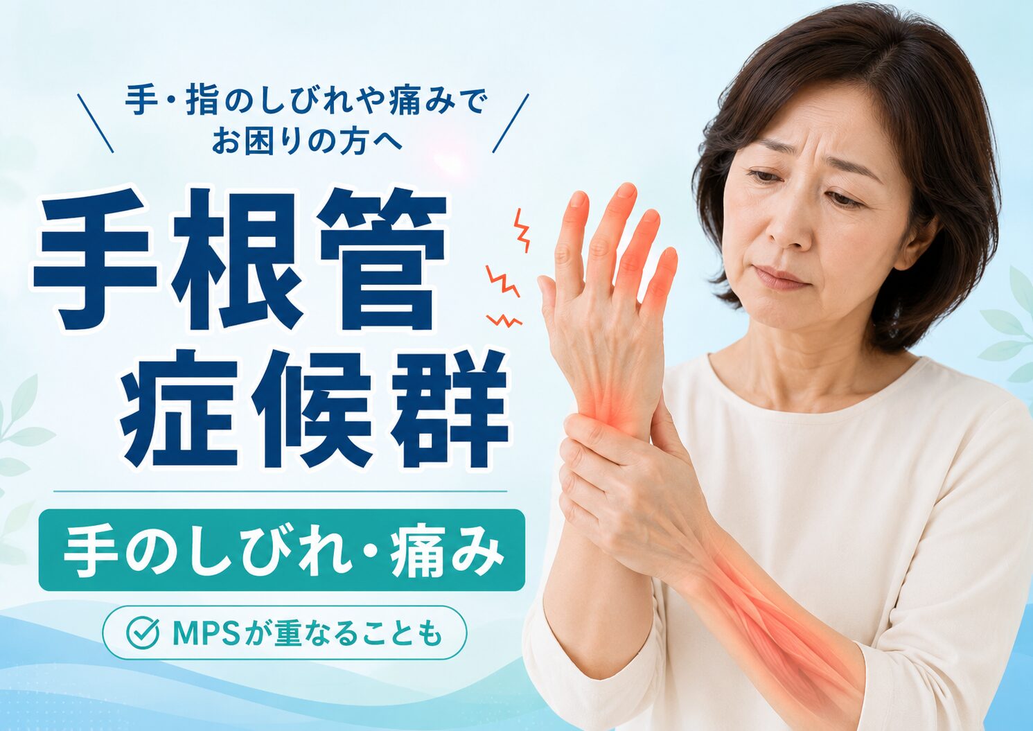 手根管症候群とは|手のしびれや痛みが続く原因と対処法