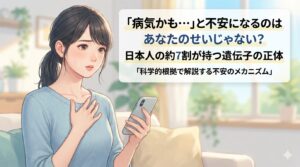 なぜ日本人は「病気かも…」と不安になりやすいのか?遺伝子から紐解く心配性との付き合い方