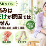 膝の変形が痛みの原因とは限りません―右膝痛で歩けなかった60代女性の症例