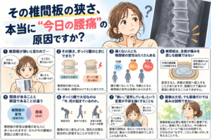 『椎間板が狭いから腰が痛い』本当にそうでしょうか？
